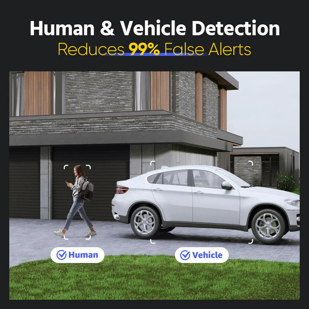 ANNKE C1200 4K 12MP Outdoor PoE IP Security Camera Human Vehicle Detection Smart Hybrid Light Color Night Vision Network Camera