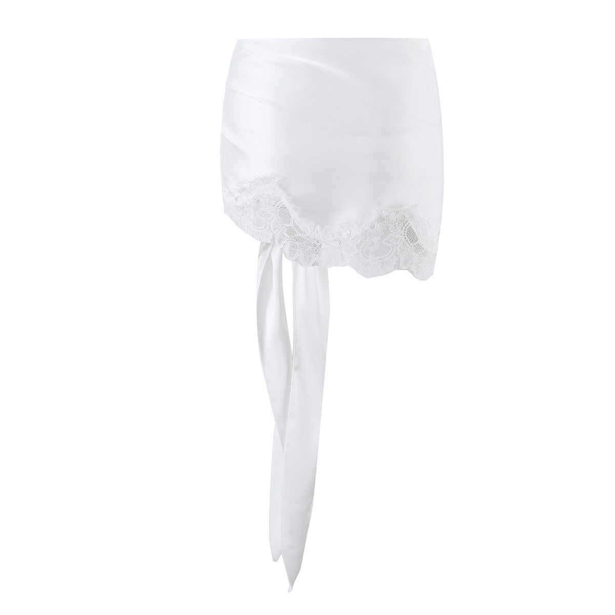 Long Sleeve T-Shirt with Wrap Belted Mini Skirt Set for Women,Short Skirt Two-Piece Summer Outfit