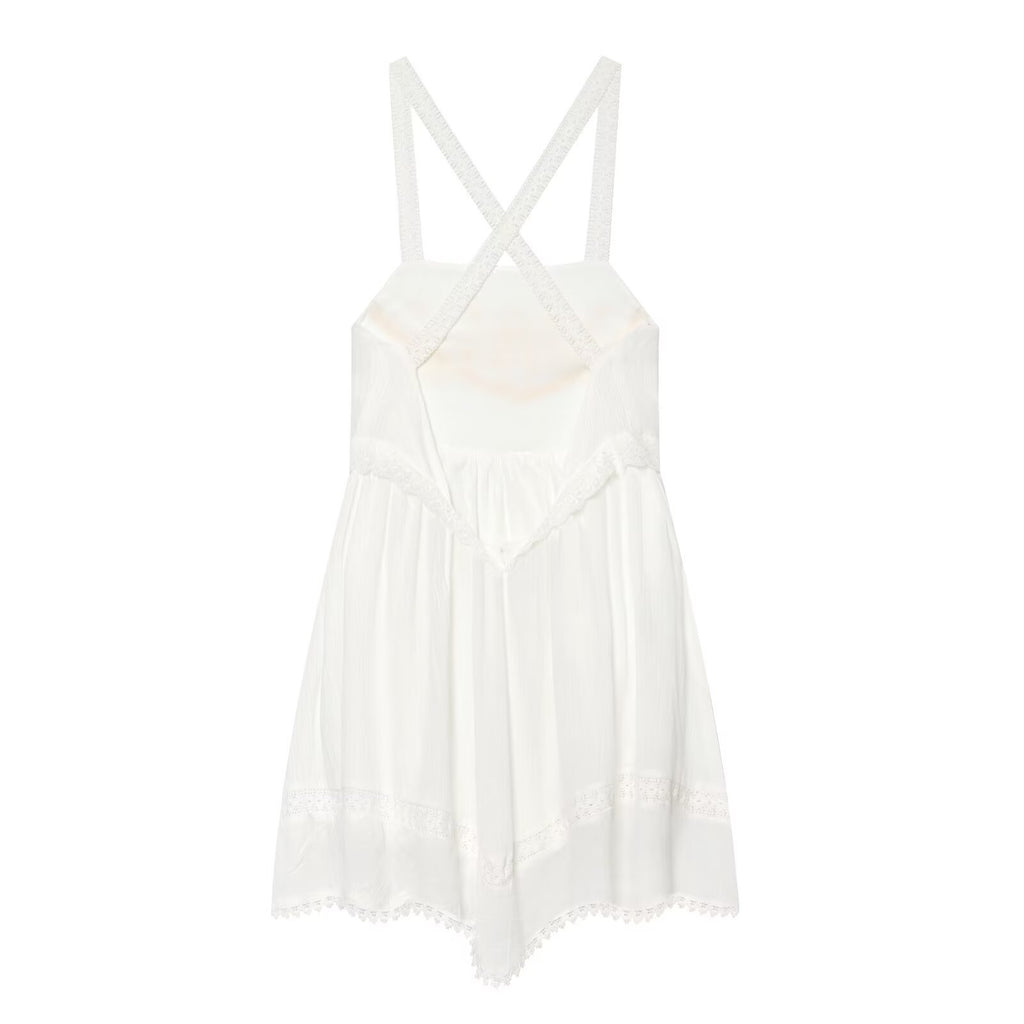 Spicy girl chiffon embroidered mini dress