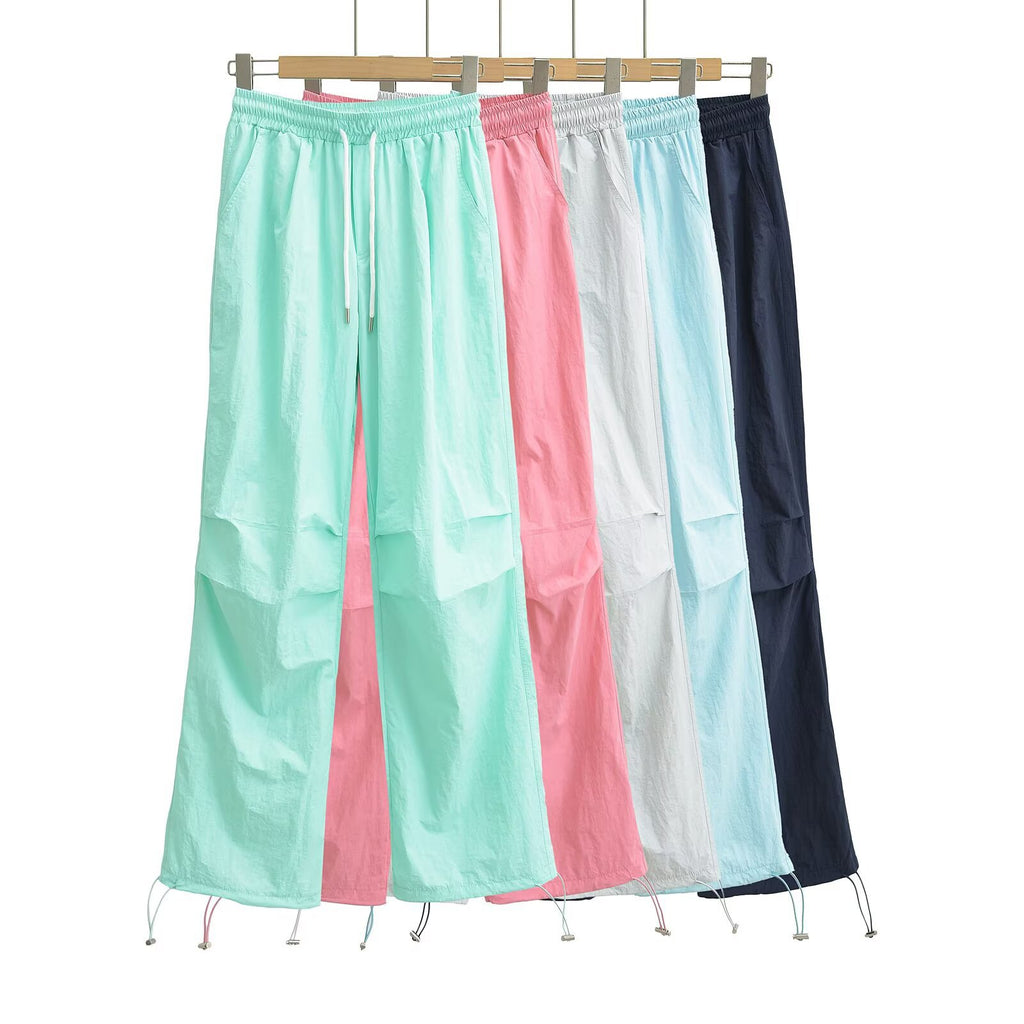 Straight leg wide leg pants