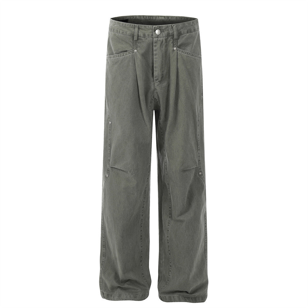 Wide leg long pants