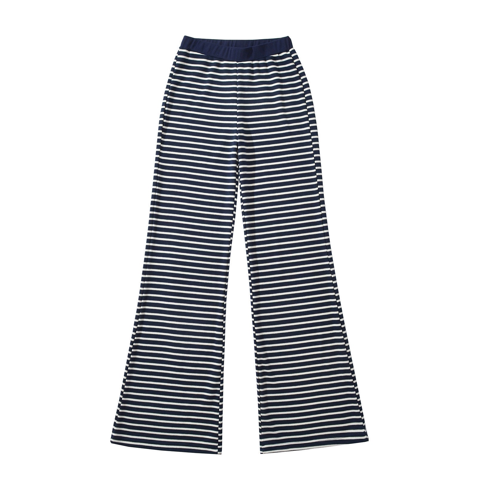 Striped wide leg pants