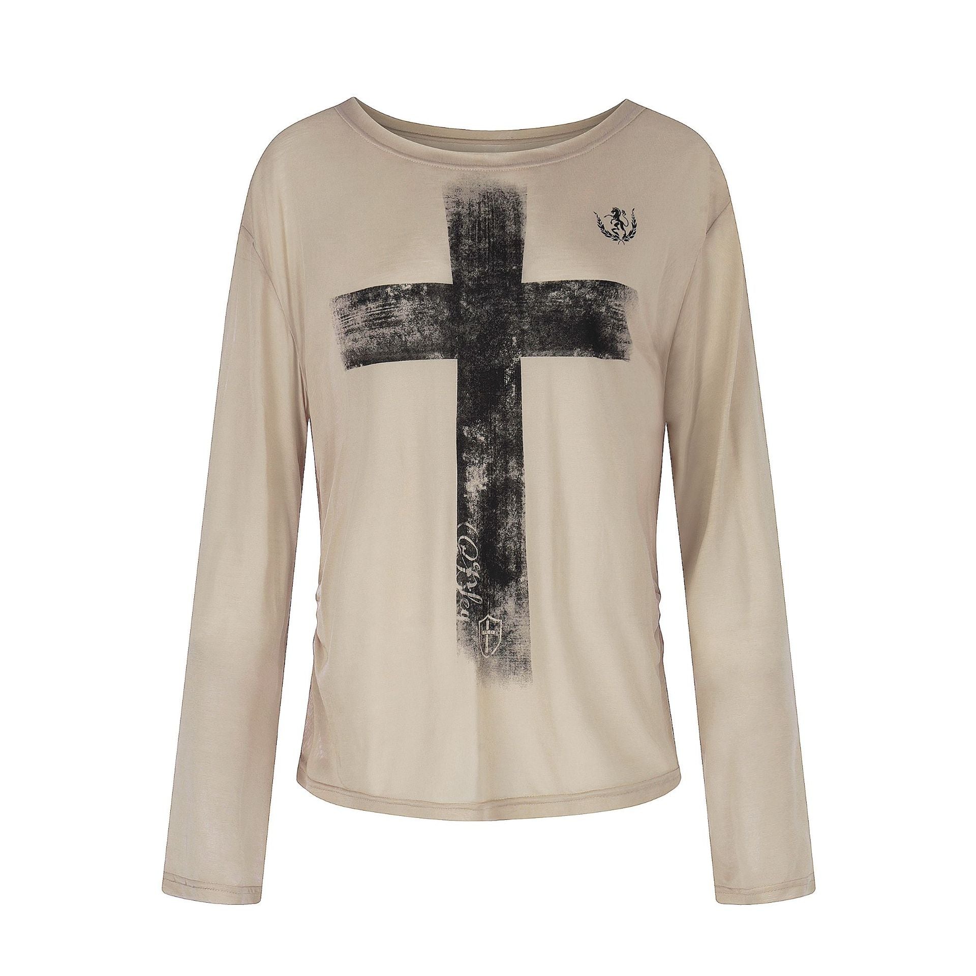 Lightweight Oversized Long Sleeve T-Shirt for Women,Versatile Sun Protection Top