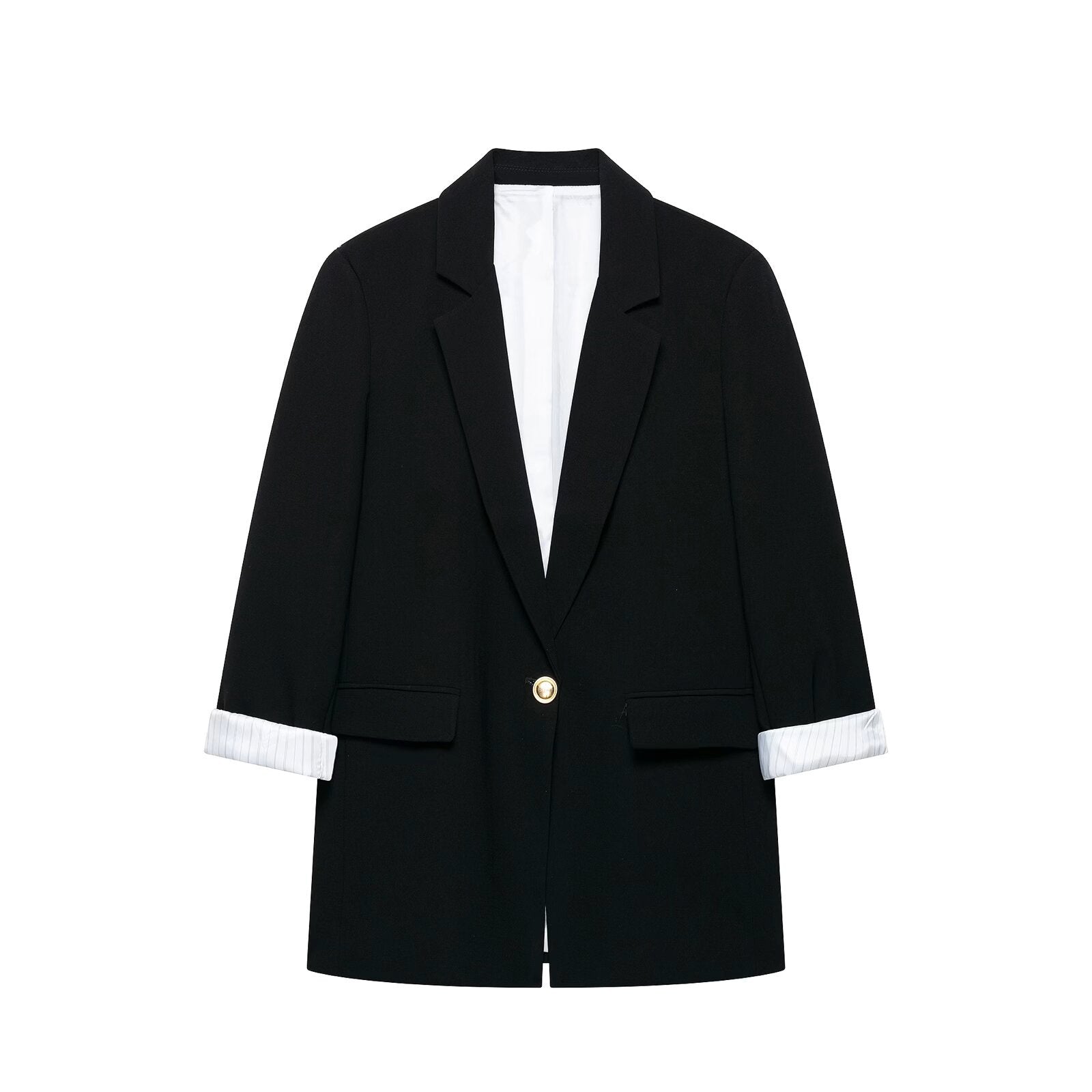 Elegant and casual loose fitting small suit jacket