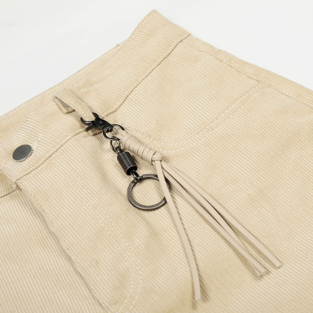 Corduroy wide leg pants