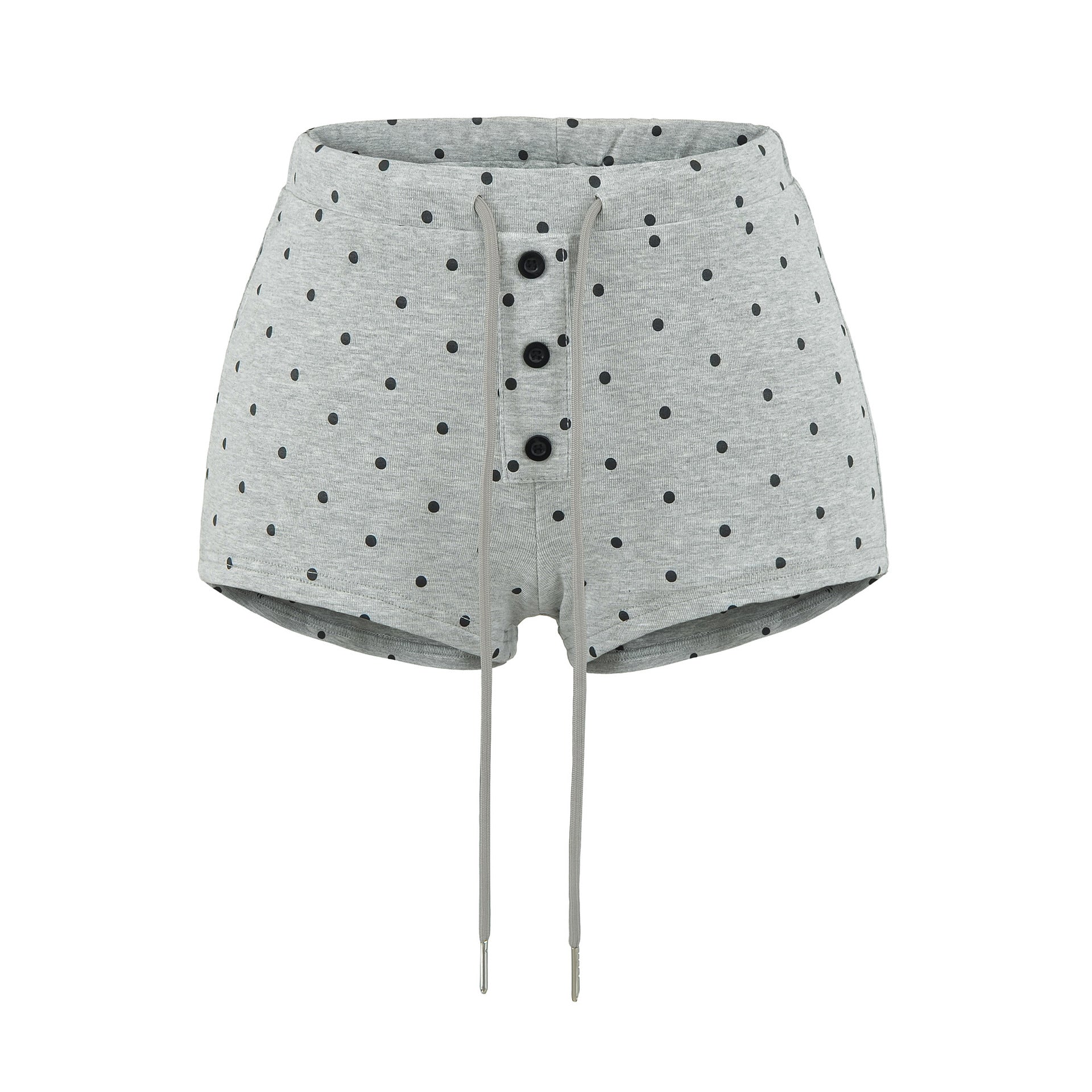Fitted Crew Neck Short Sleeve T-Shirt and High-Waisted Shorts Set for Women
