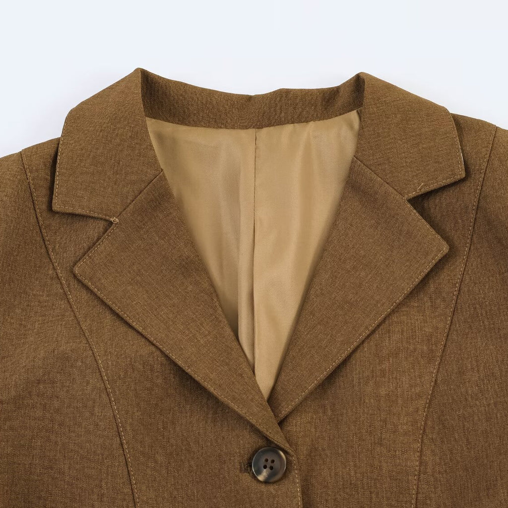 Commuting style casual blend suit jacket