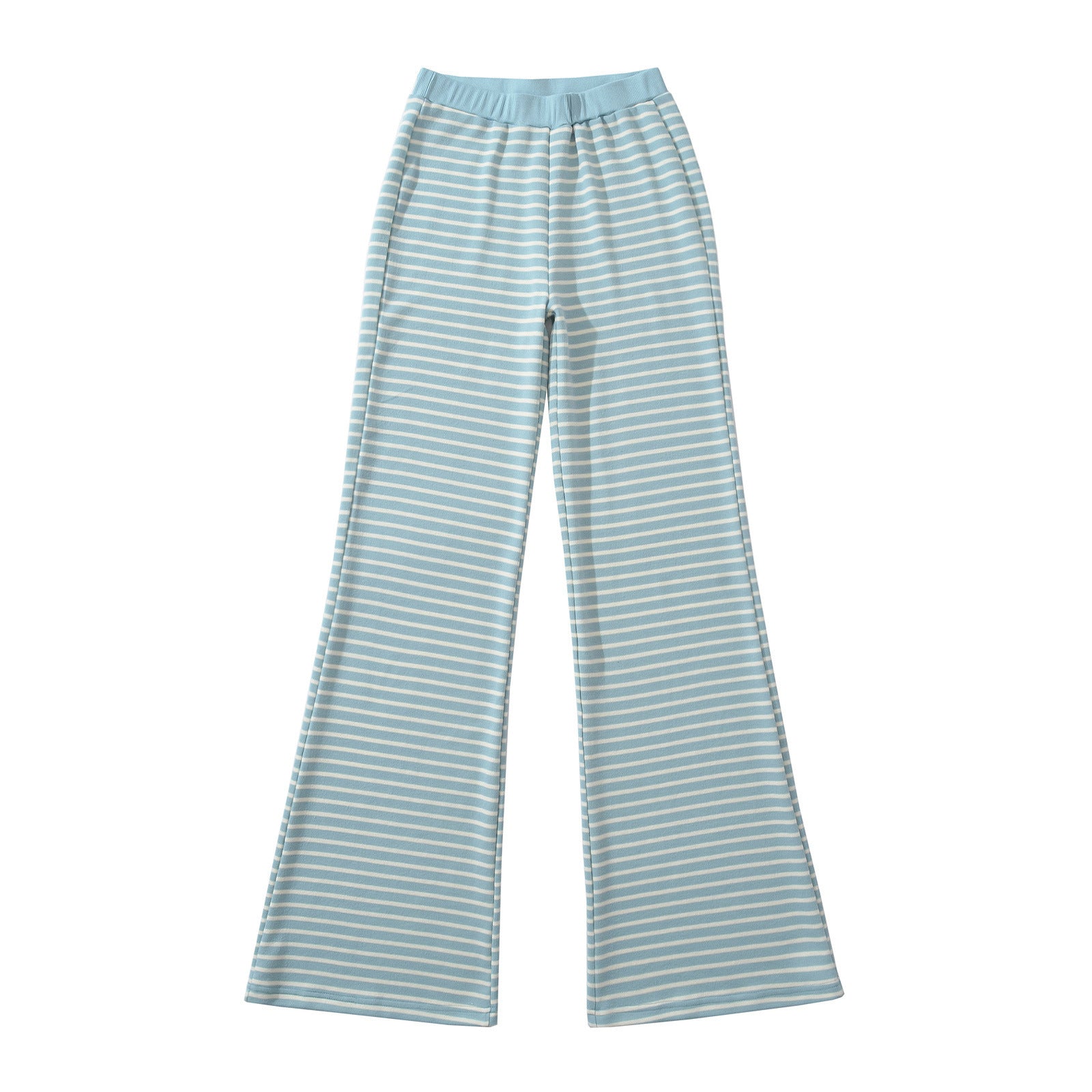 Striped wide leg pants