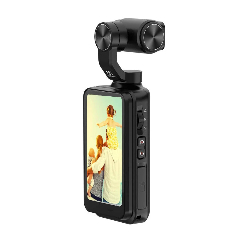 Winait Super 5K Mini Portable Digital Video Camera 3.5'' IPS Screen Anti-Shake Mini SD Compatible Pocket WiFi Camera