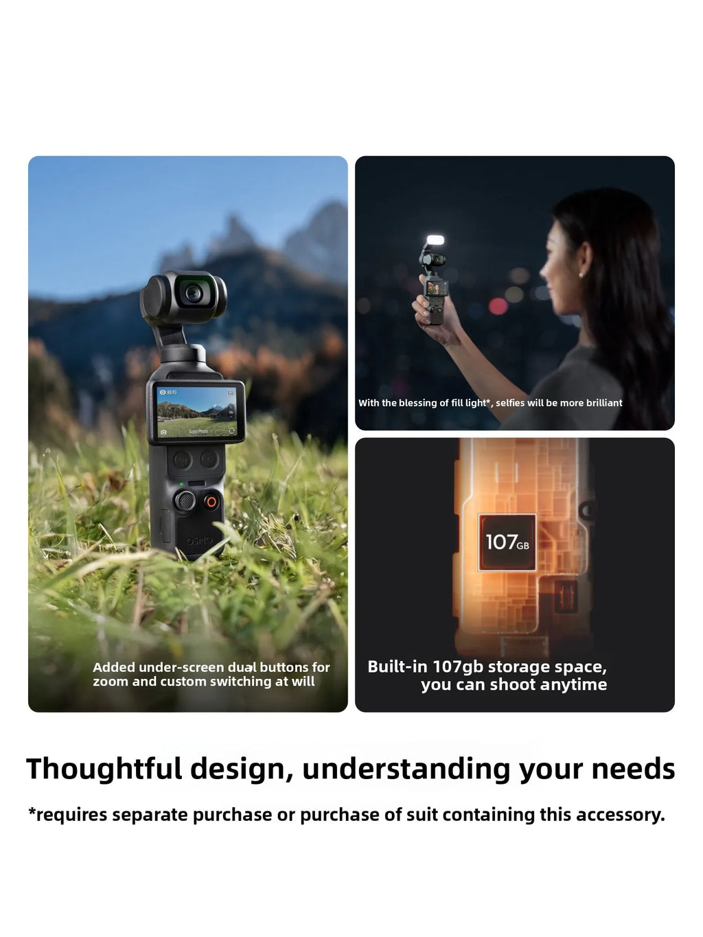 SF Express Shipping for Osmo Pocket 4 2-Inch CMOS Sensor Full HD Gimbal Camera with Ultra-Wide-Angle Lens
