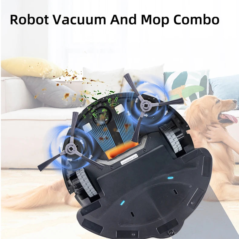 Robot Vacuum Cleaner with Mop – Self-Charging, Strong Suction, 4400mAh