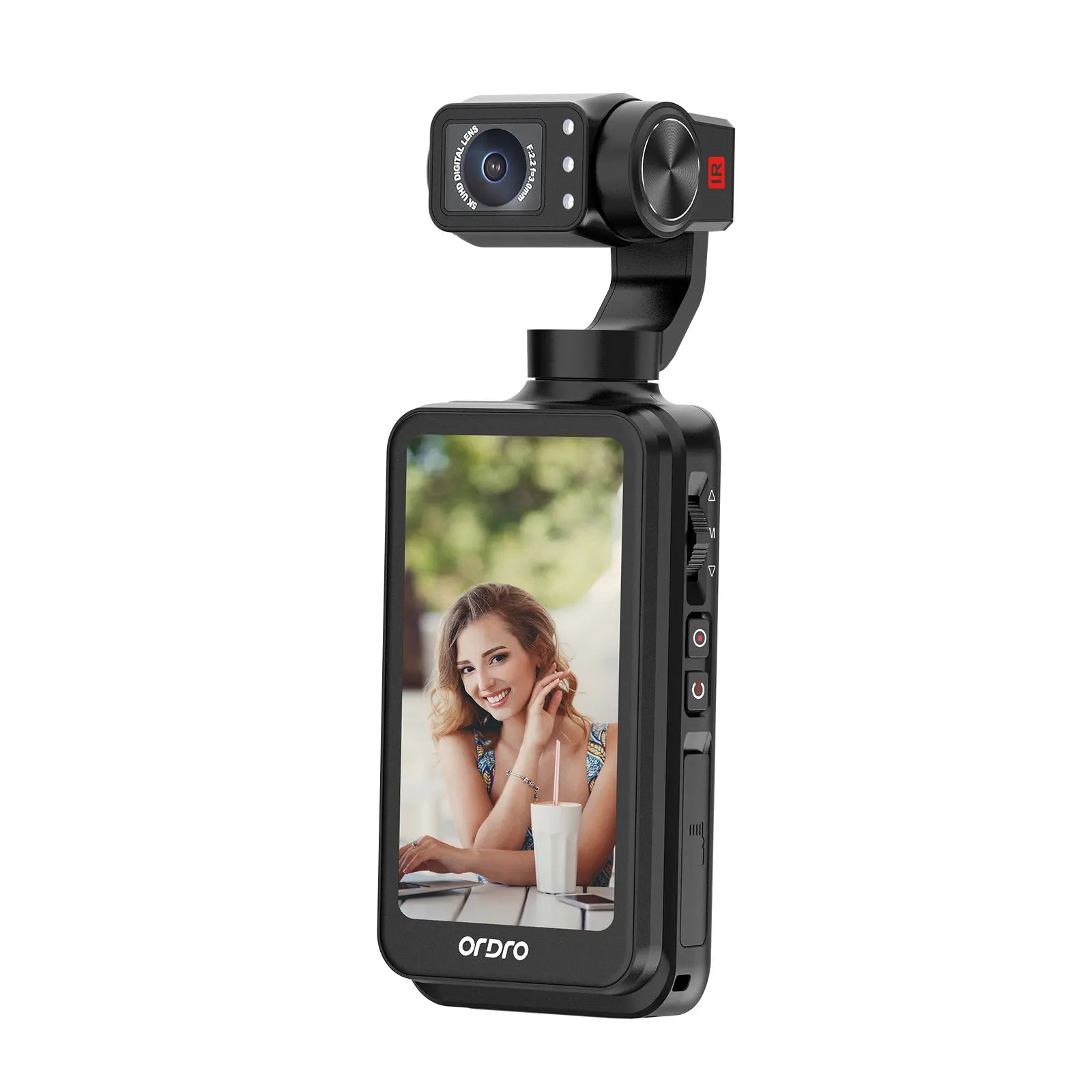 Top ORDRO M5 Gimbal Camera With Wireless Mic and Remote Control ORDRO Pocket Camera  4K Video Camera