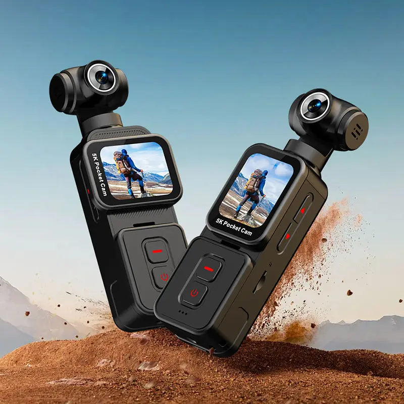 270 Degrees Rotate Lens 5K Ultra HD Thumb-sized Action Digital Camera Face Recogition Tracking Wifi K28 Sport Motion Cameras