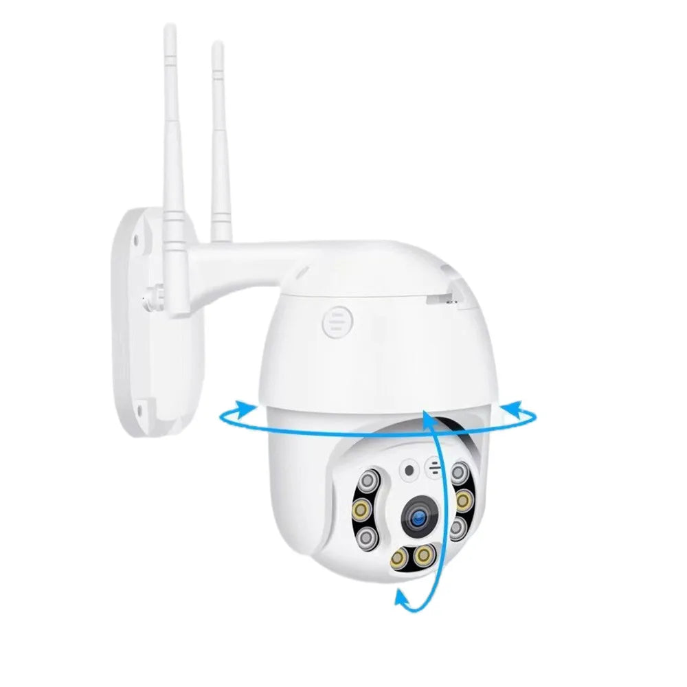 Security Camera System Wireless 1080p Infrared Dome Sur Veillance Camera WIFI Smart Monitor Two-way Voice Intercom PTZ Rotation