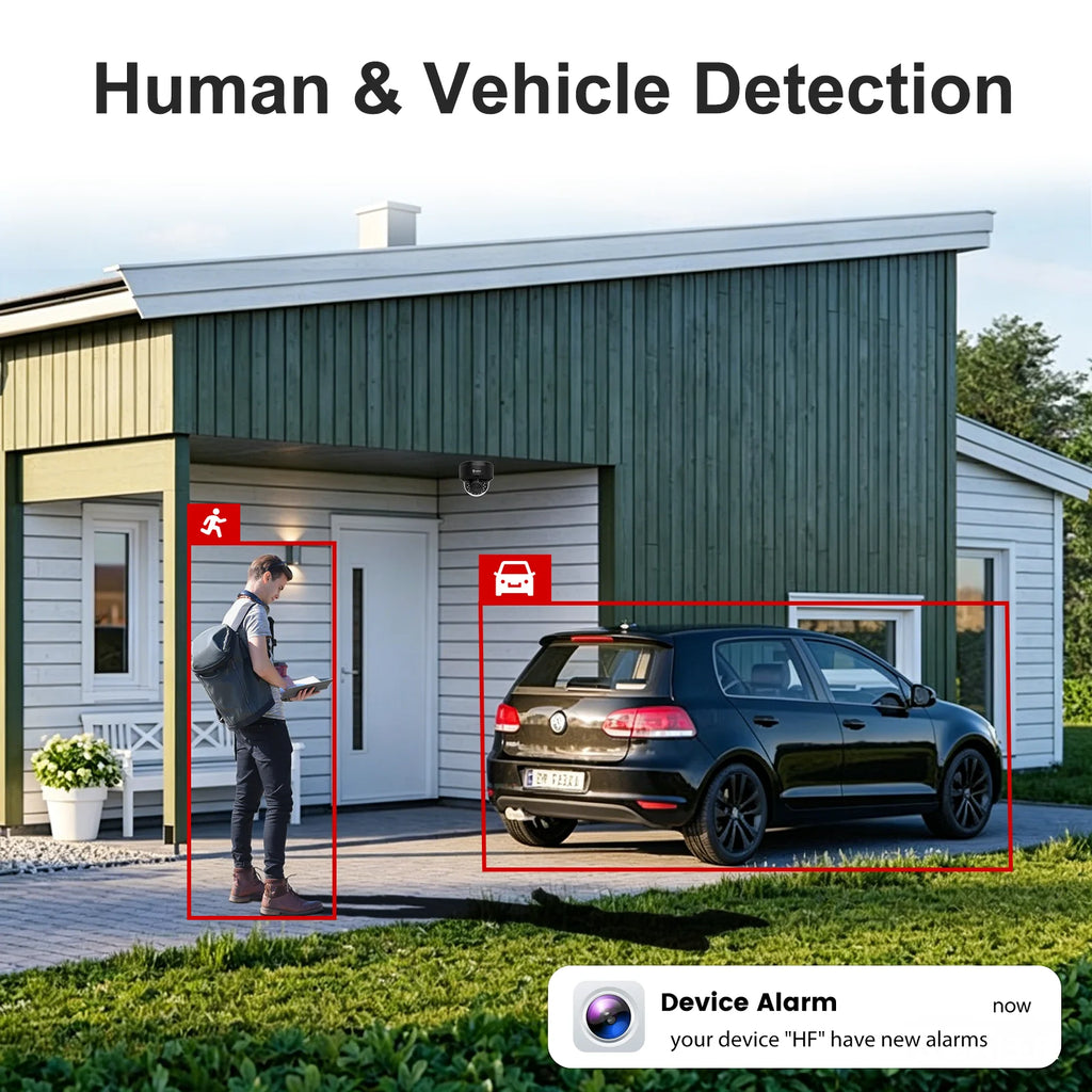 Anpviz 4K Black Dome PoE Security Camera System for Commercial Home Store Office 8X 8MP Wired Dome IP Cameras NDAA