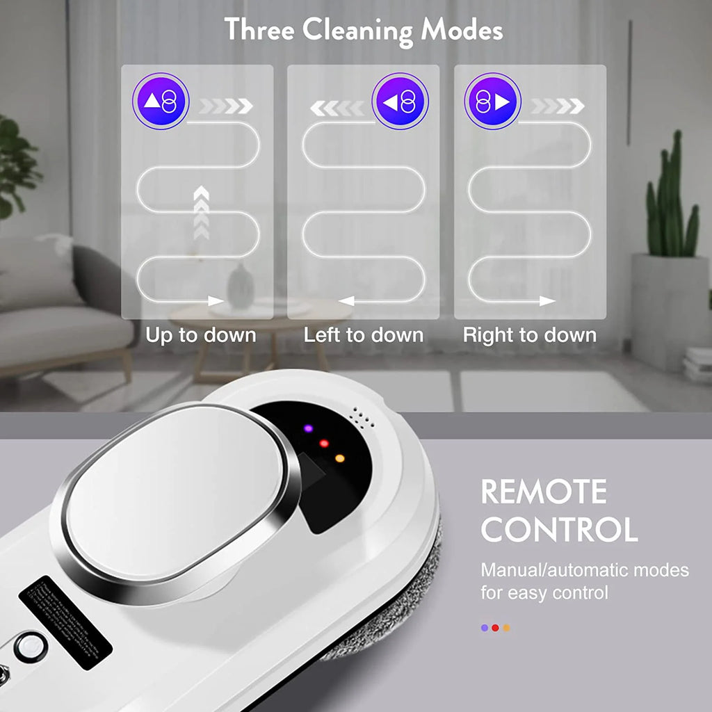 High Efficiency Automatic Electric Window Cleaning Robot Kit Household Use Vacuum Window Cleaning Tool