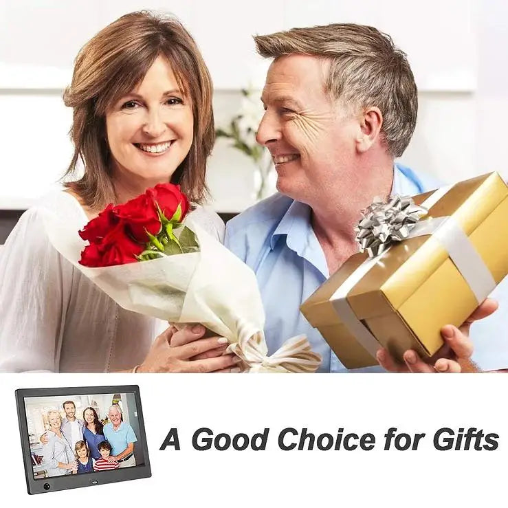 15" HD Digital Photo Frame – Full-View Display with Video, Music & Alarm Clock