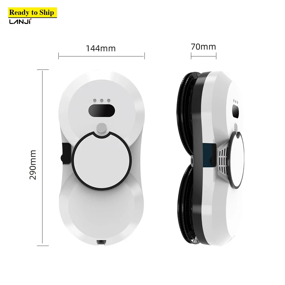 L17S Intelligent Automatic Outdoor Window Cleaning Robot Self-Magnetic Vacuum Cleaner for Appliance Cleaning