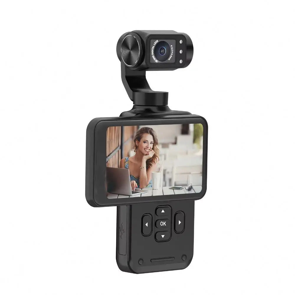 Tokdance 5k 3-axis Stabilized Digital Video Action Camera with 10x Night Vision Wireless Pocket Vlog Featuring Facial Tracking