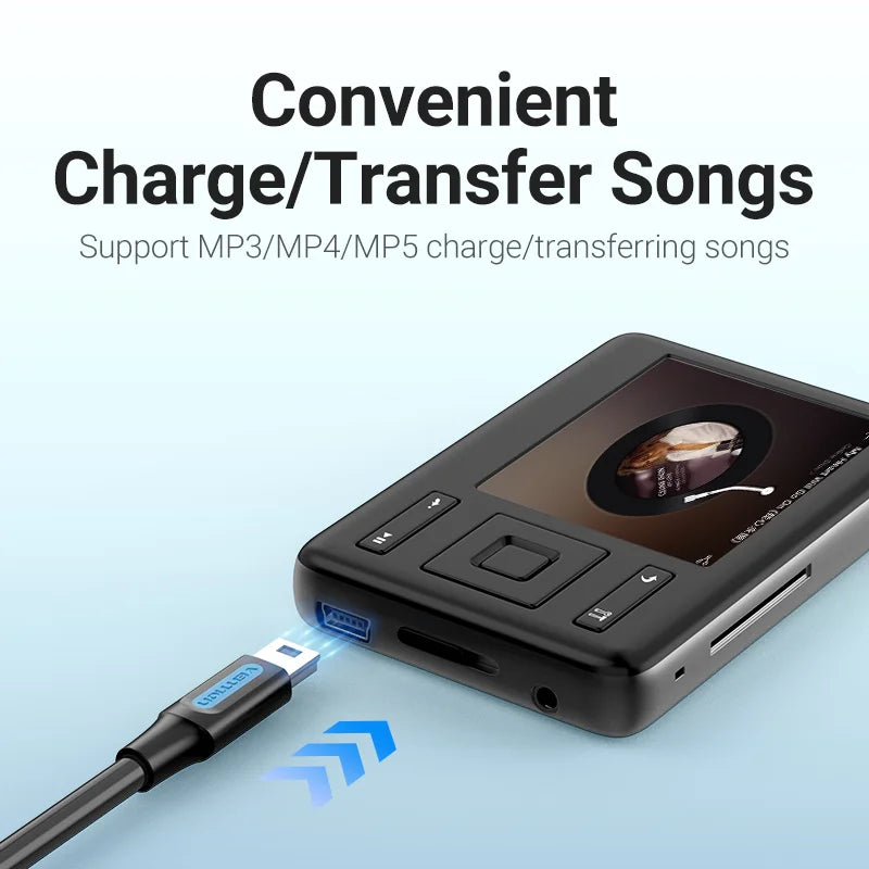Vention Mini USB Cable Fast Charging USB to Mini USB Data Cable for Digital Camera HDD MP3 MP4 Player DVR GPS Mini USB 2.0 Cable