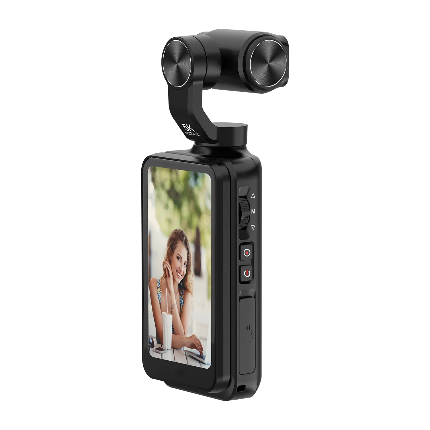 Winait Super 5k Mini Portable Digital Video Camera with 3.5'' IPS Screen Anti-Shake Recording Function-CMOS Imaging Sensor