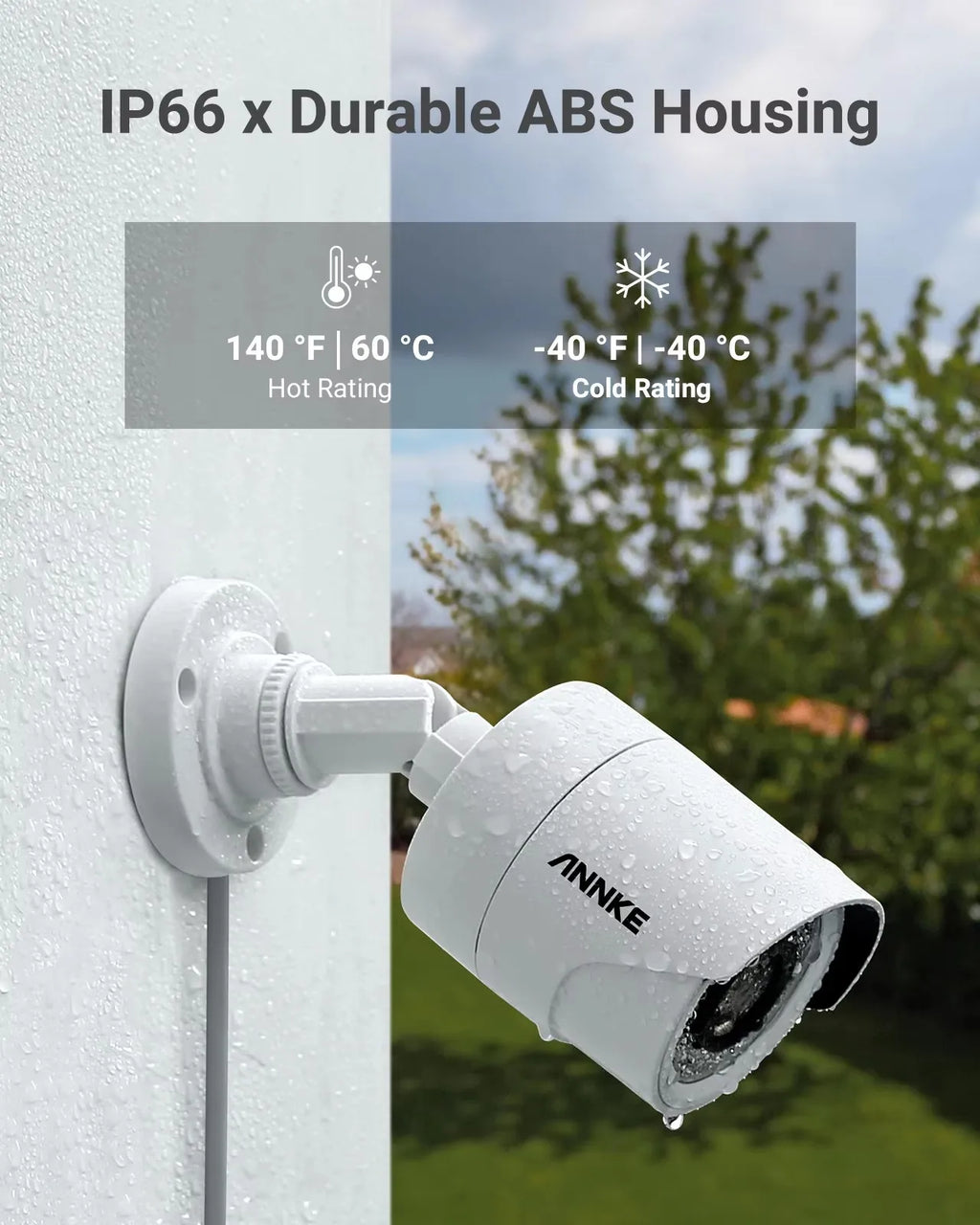 ANNKE DVR Set 4pcs 2mp Surveillance PoE IP Security Camera Smart Detection Microphone SD Card Slot Network Camera