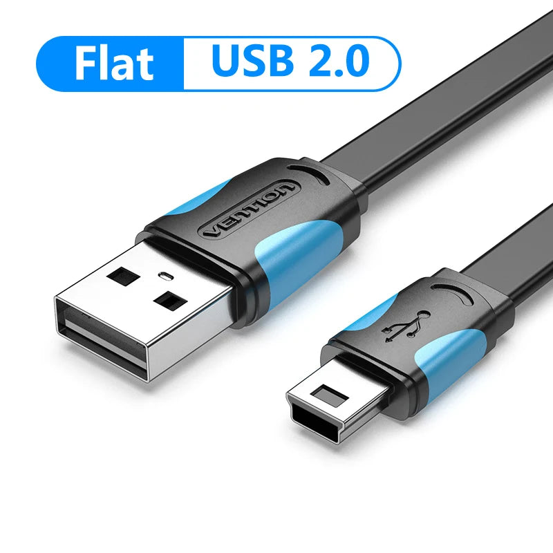 Vention Mini USB Cable Fast Charging USB to Mini USB Data Cable for Digital Camera HDD MP3 MP4 Player DVR GPS Mini USB 2.0 Cable