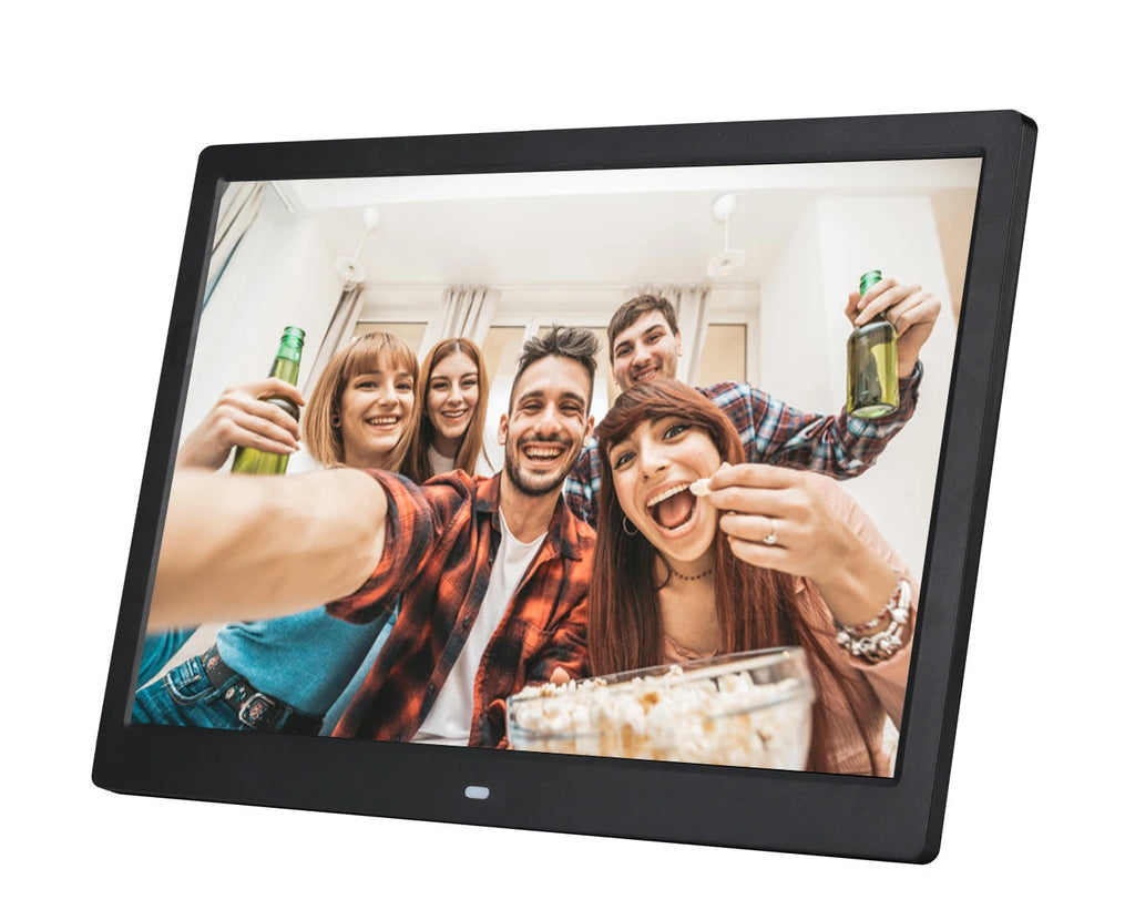 15" HD Digital Photo Frame – Full-View Display with Video, Music & Alarm Clock