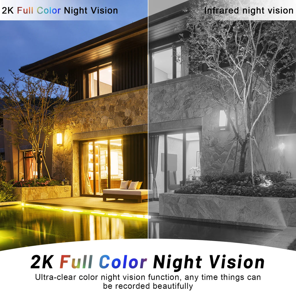 WESECUU WiFi Indoor E27 Network Security Camera 2K Light Bulb Colorful Smart Home  Full HD IP Camera 2pcs Set Camera