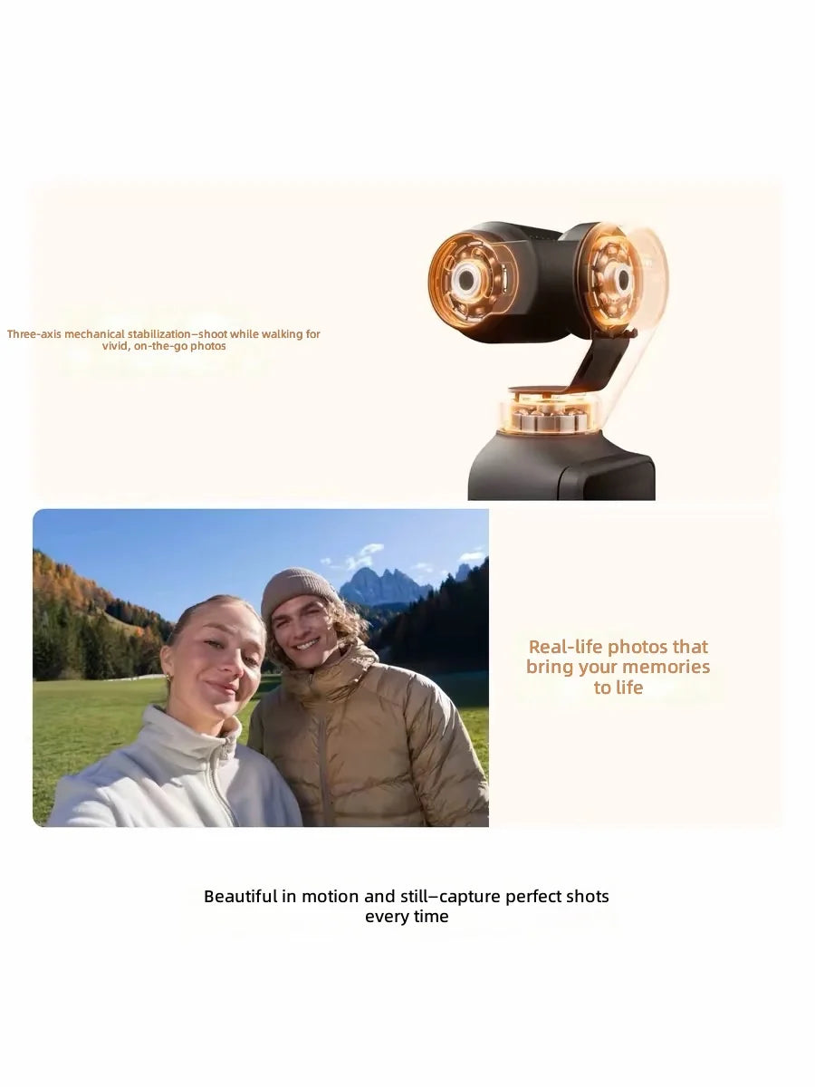 Pocket 4 Handheld 3-Axis Gimbal Camera 4K 240fps 37MP Photos 10-bit D-Log ActiveTrack 7.0 for Vlogging & Action Shooting