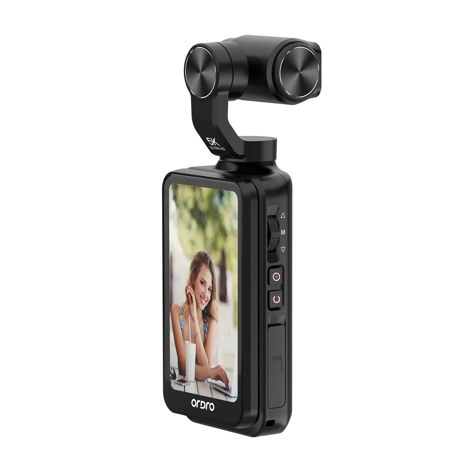 Factory OEM M5 Pocket Camera Three Axis Gimbal 5K 4k AI Face Tracking Camera Vlog Camcorder