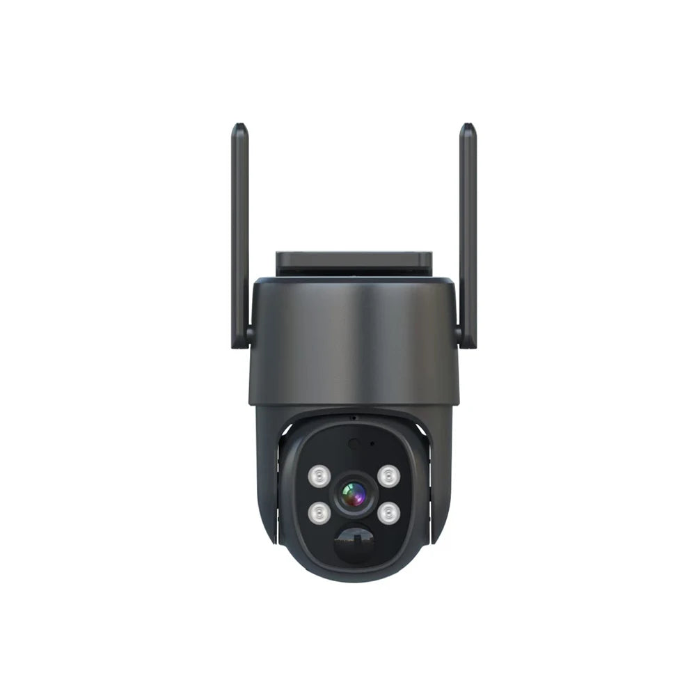 Wireless Security Camera with 3W Solar Panel and 3Pcs 18650 Lithium Battery Power Support Cloud and TF Card Local Storage