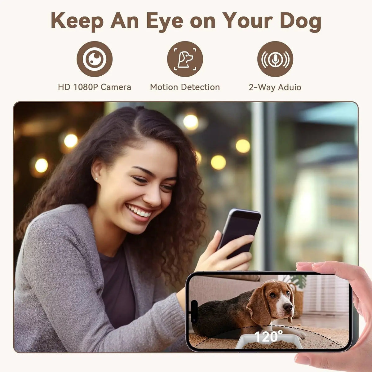 8L Smart Automatic Pet Feeder with 1080P Camera – WiFi App Control for Cats & Dogs
