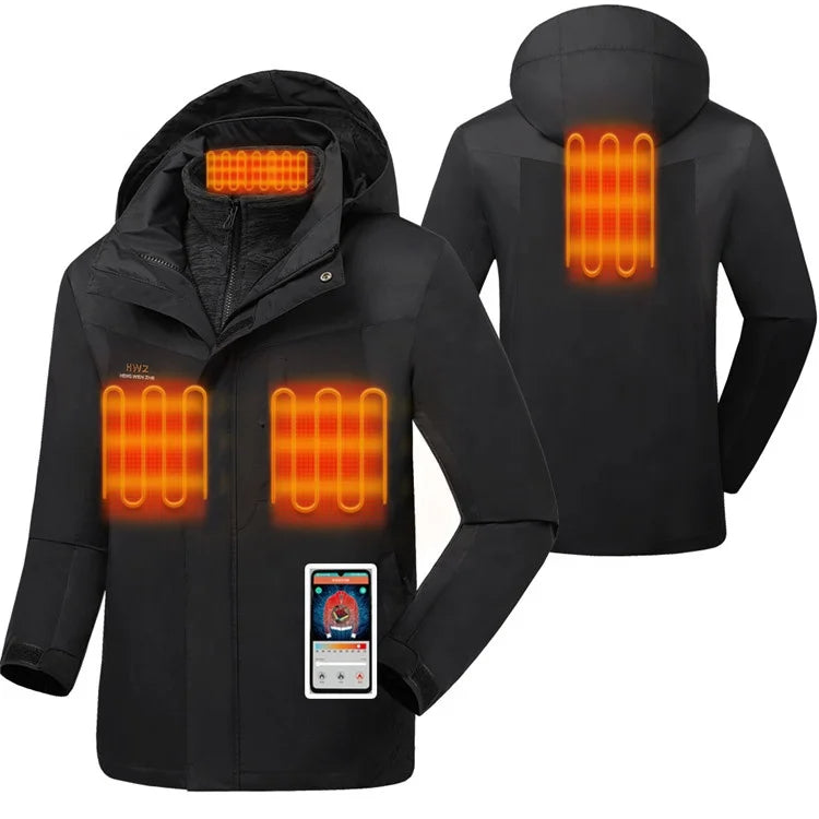 Men's Battery Heated Jacket – 3 Heat Levels, Lightweight Winter Coat