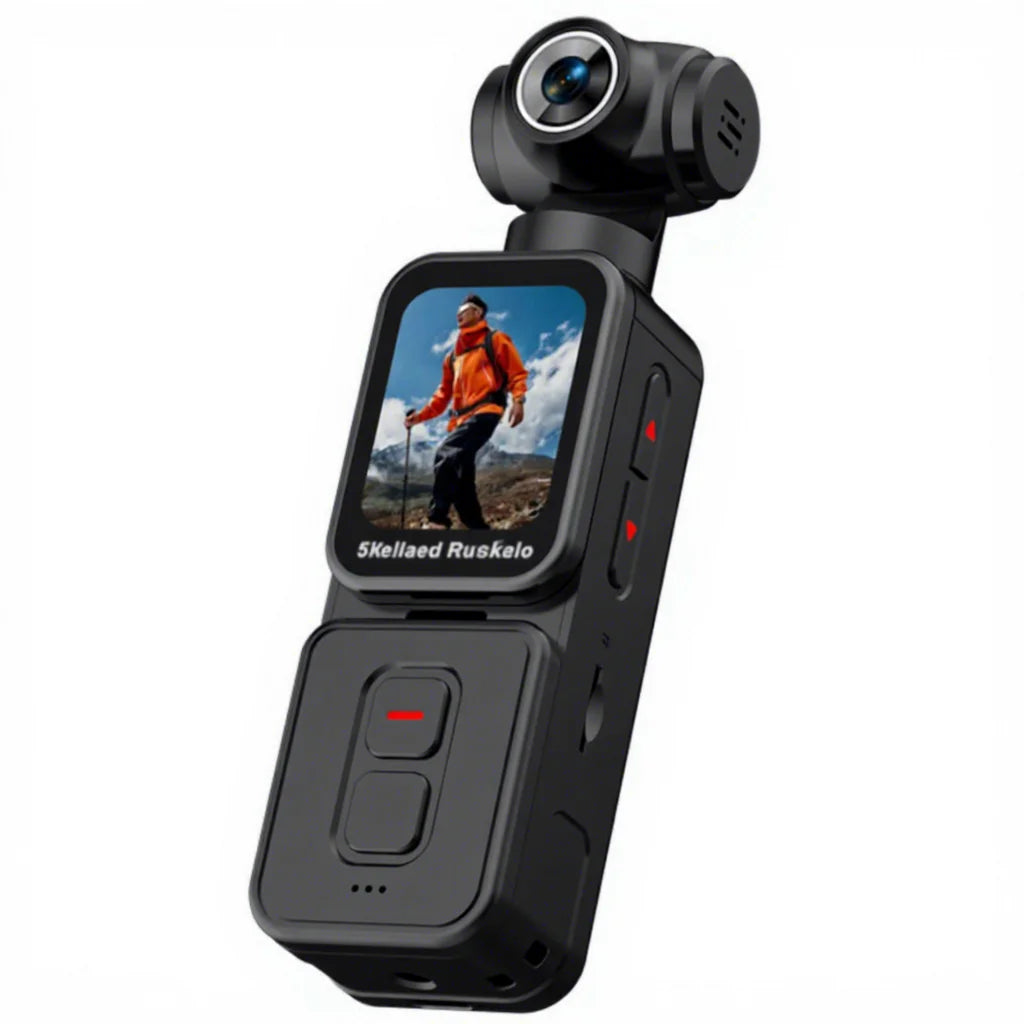 K28 HD 5K Support Sports Camera Outdoor Handheld Digital DV 1.69-inch Screen Rotating Lens Display TF Card