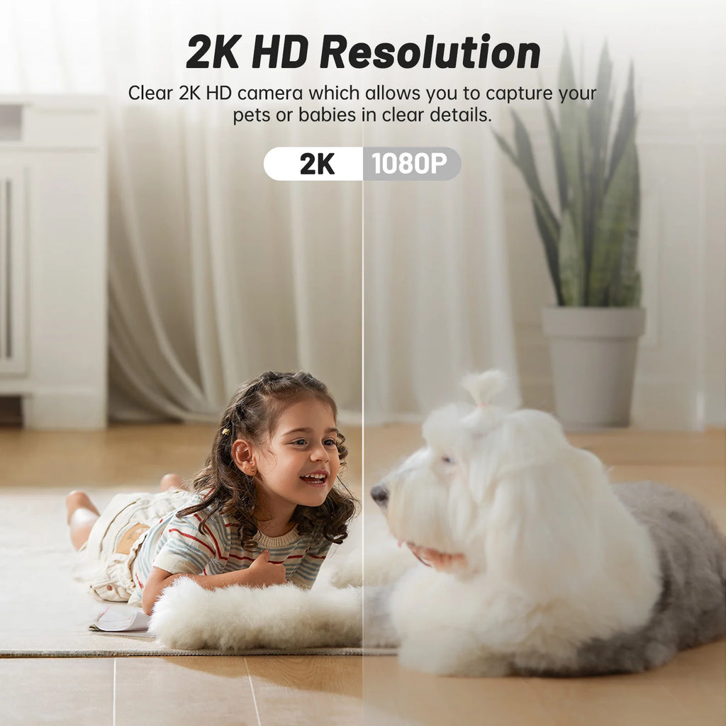WESECUU WiFi Indoor E27 Network Security Camera 2K Light Bulb Colorful Smart Home  Full HD IP Camera 2pcs Set Camera