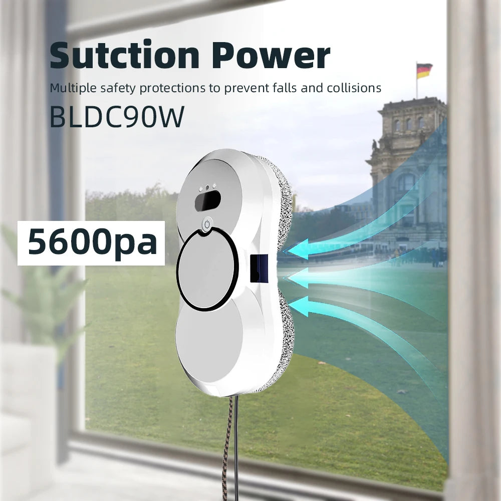 L17S Intelligent Automatic Outdoor Window Cleaning Robot Self-Magnetic Vacuum Cleaner for Appliance Cleaning