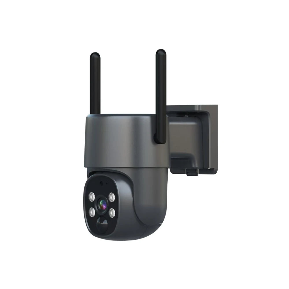 Wireless Security Camera with 3W Solar Panel and 3Pcs 18650 Lithium Battery Power Support Cloud and TF Card Local Storage