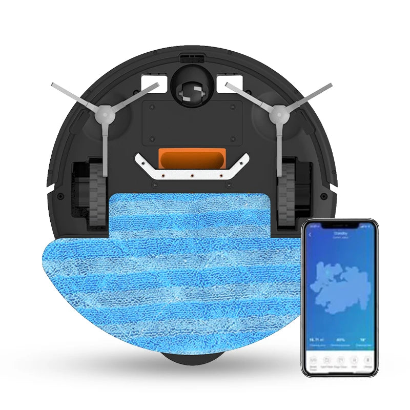 Robot Vacuum Cleaner with Mop – Self-Charging, Strong Suction, 4400mAh