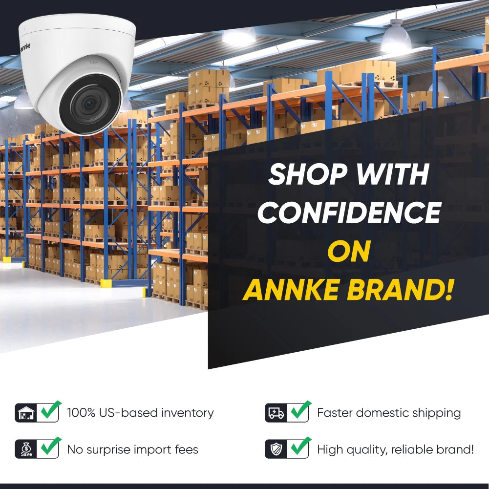 ANNKE C1200 4K 12MP Outdoor PoE IP Security Camera Human Vehicle Detection Smart Hybrid Light Color Night Vision Network Camera