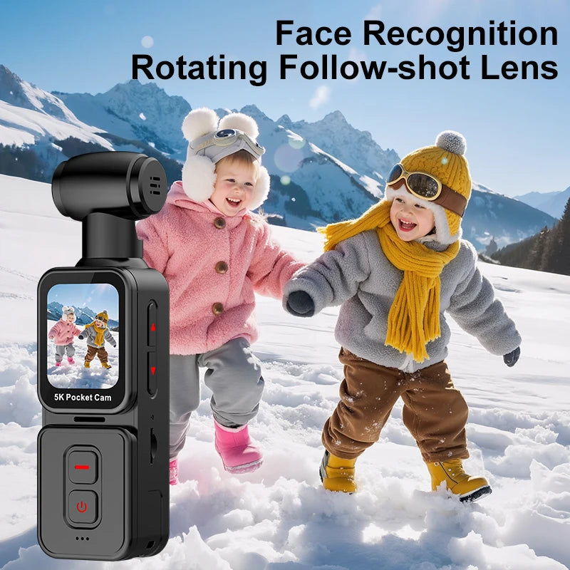 JXD 5K Ultra HD 30fps 1.5" Touch Screen WiFi Portable Digital Recorder Body Cam Action Camera 270 Wide CMOS Sensor TF Card