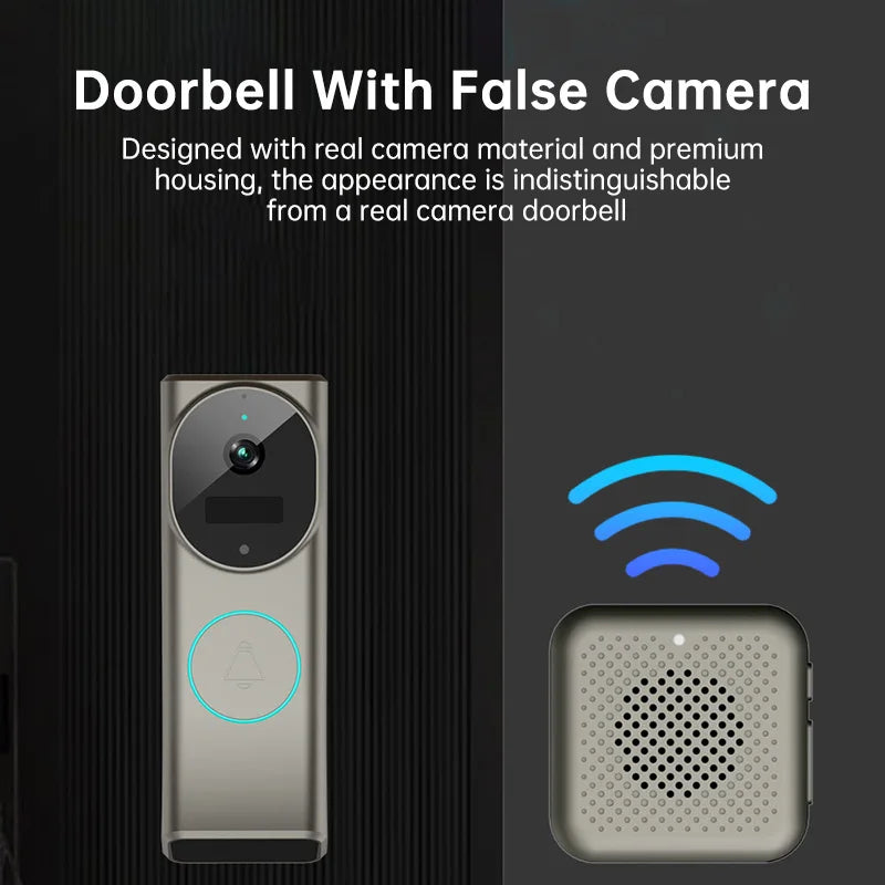 Wistino 1200mAh Battery Indoor Virtual Doorbell Camera Essential Security Model Camera for Home