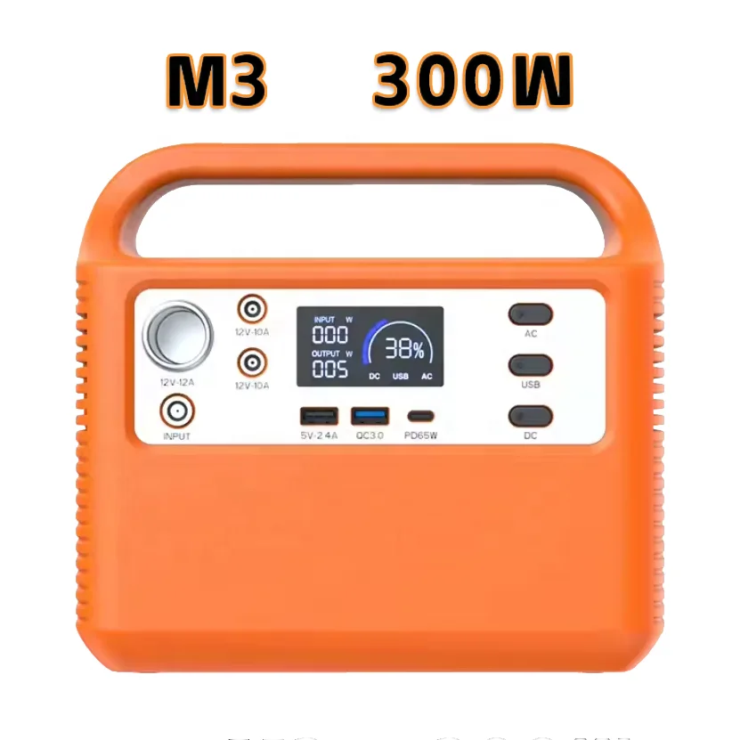 568Wh Portable Power Station – 300W (600W Peak) Solar Generator with AC & USB