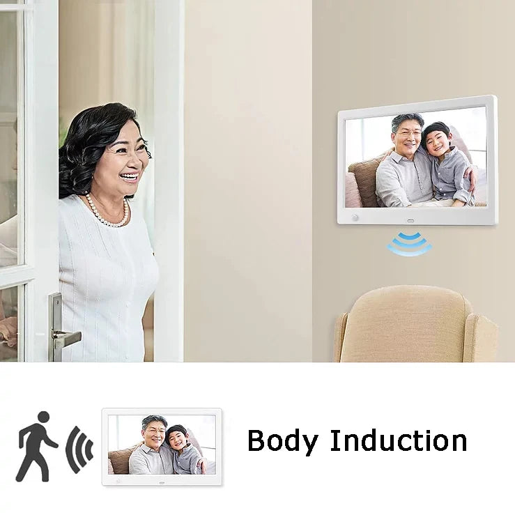 15" HD Digital Photo Frame – Full-View Display with Video, Music & Alarm Clock