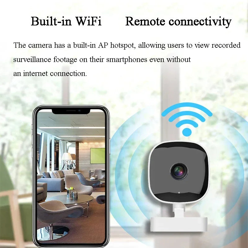 WiFi Camera Safety Monitor Mini 1080P HD Camcorders Indoors Night Version Video Intelligent Camera Security Protection 2026 New