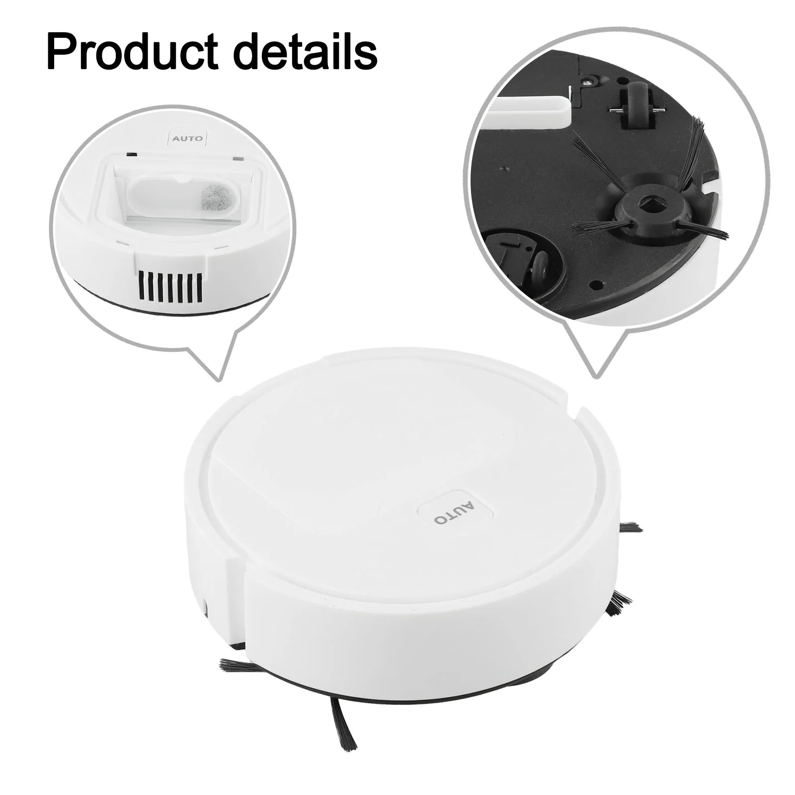 Automatic Scheduling 3 In 1 Vacuum Cleaner Home Cleaning User Friendly Robot Vacuum Cleaning Brush Compact Robot Vacuum