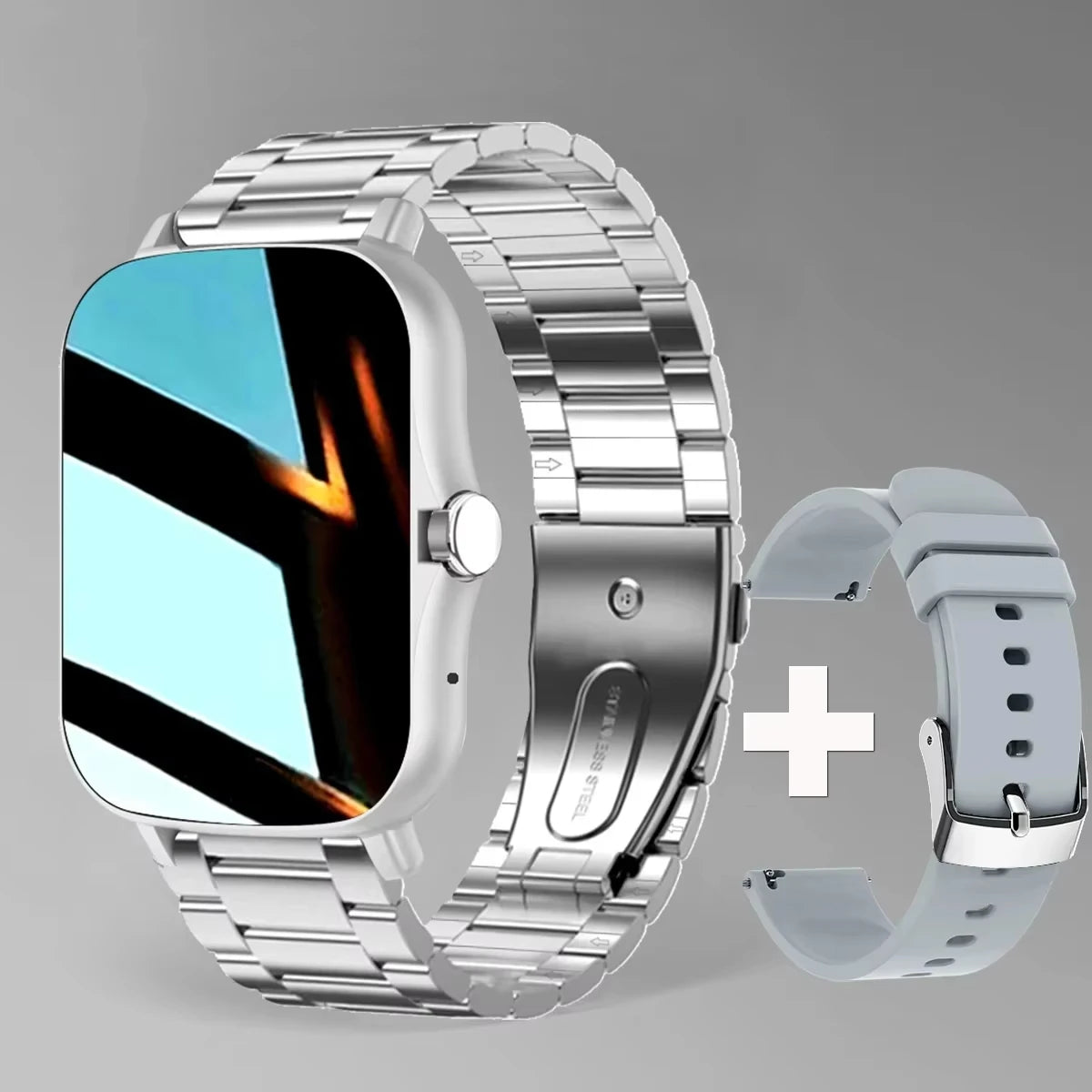 LAXASFIT Full Touch Screen Smart Watch with Bluetooth Calling & Sports Modes