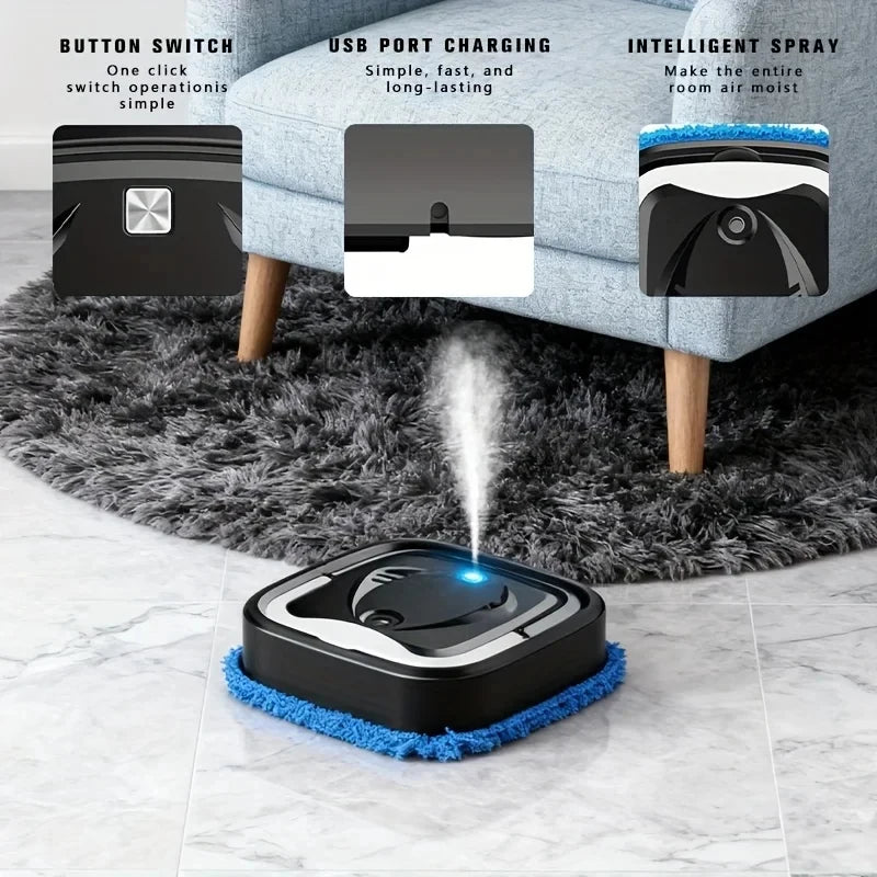 Steam cleaning robot easy to operate direct spray of steam for deep cleaning suitable for pet hair carpets tiles kitchen indoors