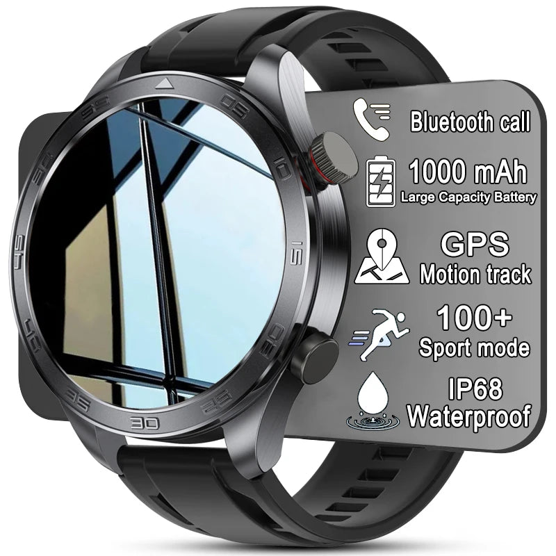 Outdoor GPS Smart Watch with AMOLED Screen, Compass, Bluetooth Calling, IP68 Waterproof