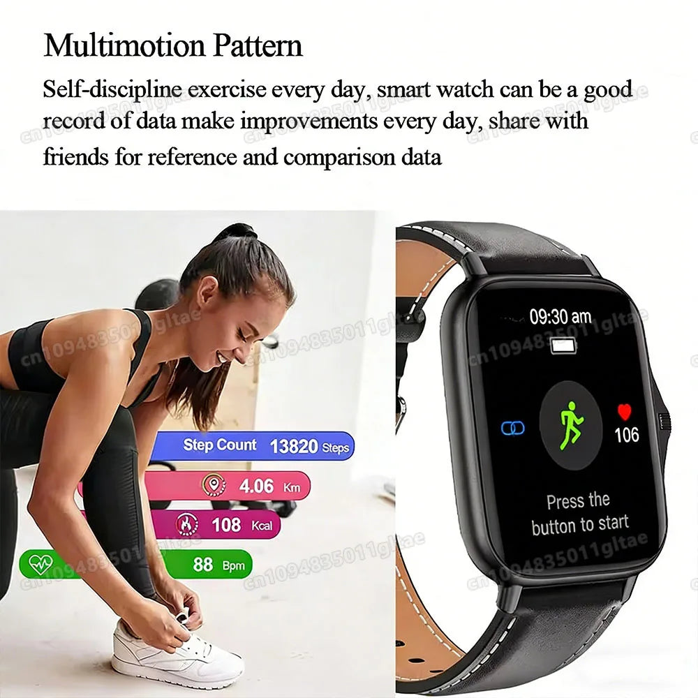 1.83" Smart Watch with Bluetooth Calling, Fitness Tracker & Sports Modes for iOS/Android